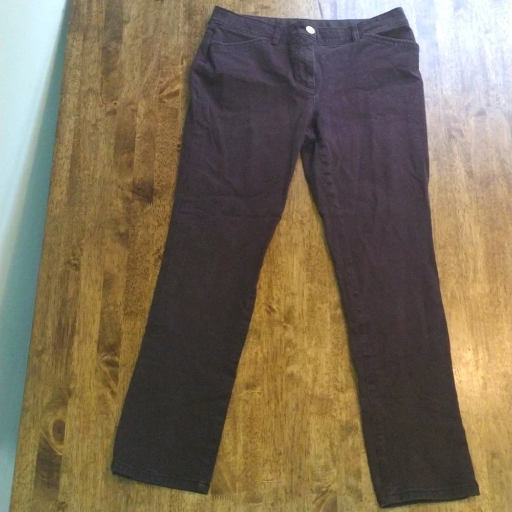 Brown So Slimming Chico's Denim Pants 0.5/6